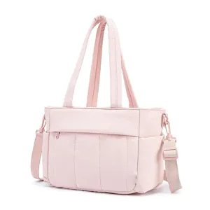Sac à Déjeuner Isotherme Léger et Matelassé pour Femmes Sac à Main Thermique Imperméable Sac Cabas Portable Avec Bandoulière Réglable