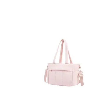 Sac à Déjeuner Matelassé Rose pour Femme, Sac Isotherme Léger avec Bandoulière Réglable