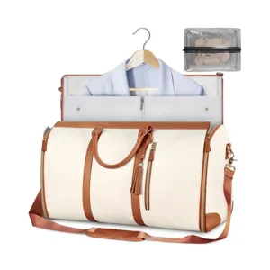 Travel garment bag duffel weekender bag convertible suit carrier for business trips and travel