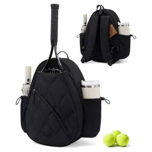 Mochila de Tenis Deportiva Casual de Moda para Hombres Mujeres Bolsa de Raqueta Acolchada con Bolsillo Térmico y Compartimento para Zapatos