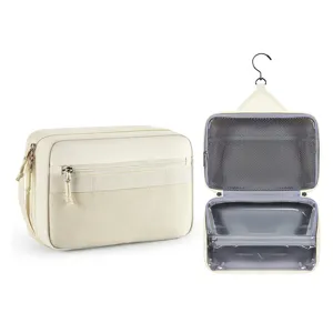 Waterproof Travel Toiletry Bag Hanging Cosmetic Organizer For Men And Women Portable Makeup Pouch With Hook