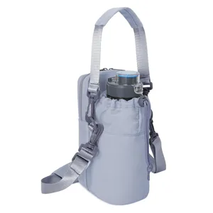 Borsa per borraccia con tracolla regolabile e tasca porta cellulare per escursioni outdoor.
