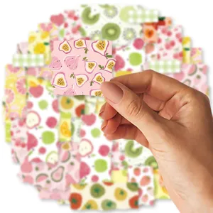 Summer fruit washi tape decorative stickers set for DIY journaling aesthetic planner stationery