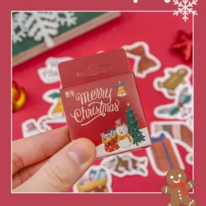 Christmas boxed stickers festive decorative sealing stickers cute holiday stationery