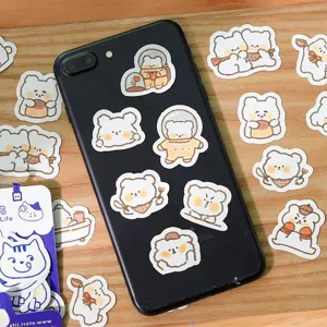 Cute cartoon bear stickers DIY decorative stickers for diary scrapbooking and phone case
