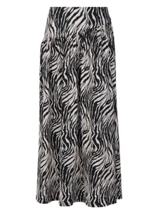 Jupe longue femme imprimé zèbre style décontracté ample streetwear motif animal mode