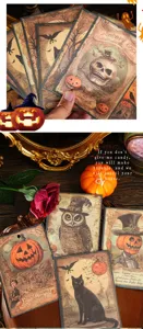 Carta Scrapbooking Halloween Vintage Materiale Decorativo DIY Journaling Carte Fai Da
