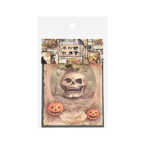 Set di carta materiale vintage Halloween 20pz per decorazione scrapbooking fai.
