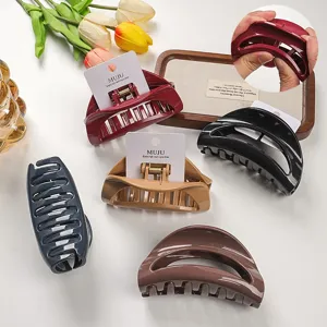 Set molletta per capelli in silicone morbido elegante clip mezzaluna accessori donna