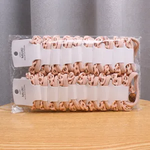 Korean style elastic woven hair ties with rhinestone ball 2 pcs card pack hair accessories