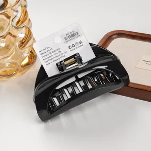 Molla per capelli nera elegante artiglio di capelli antiscivolo accessorio donna