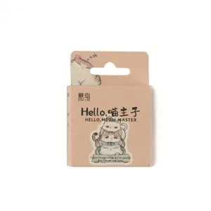 Cute cat boxed stickers set, 46 pieces adorable pet decorative stationery craft decal supply.