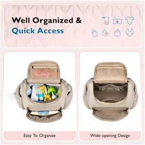 Multifunktionaler Wickelrucksack, große Kapazität, Mumie Tasche mit großem Öffnungsdesign.