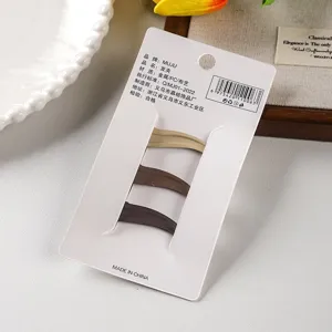 3-pack minimalist metal hair clips stylish milk tea brown side hair accessories for women.