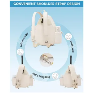 Multi-functional sports backpack with adjustable straps, tennis racket holder, and side pockets.