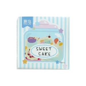 Cute sweet cake stickers set 40pcs decorative journaling adhesive decals for daily planning.