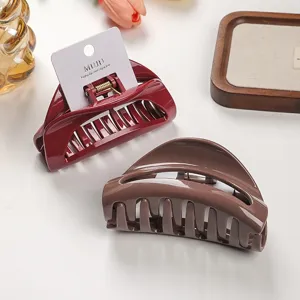 Set di mollette per capelli a mezzaluna in silicone eleganti accessori chic donna