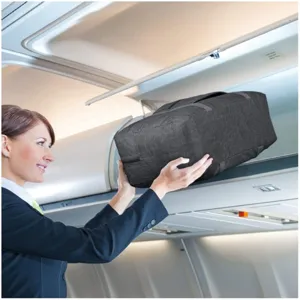 Sac de voyage pliable fourre-tout article personnel pour cabine d'avion gris foncé