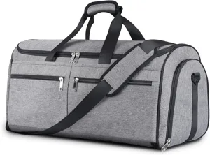 Convertible travel garment duffel bag, versatile weekender luggage for business trips.