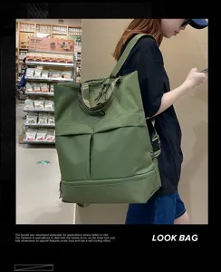 Grand sac à dos multifonctionnel de grande capacité sac d'école tendance pour hommes.
