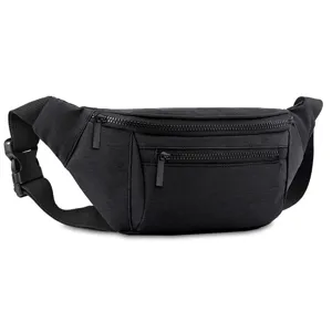 Urban Unisex Sports Waist Bag Multi-Pocket Zipper Fanny Pack Polyester Outdoor Running Fitness Phone Bag