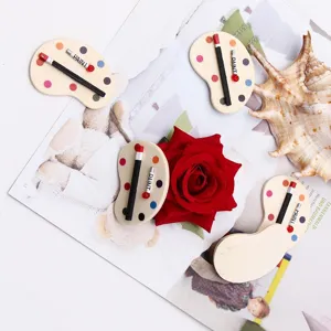 maison de poupée miniature en bois palette de peinture modèle micro scène accessoires photo