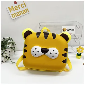 Zaino per bambini con tigre gialla carina per scuola materna ragazzi e ragazze.