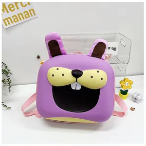 Zaino per bambini in stile cartone animato con simpatico design animale per scuola.