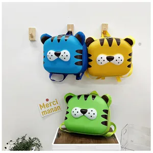 Zaino carino per bambini con animali dei cartoni animati, stile foresta multicolore.