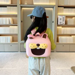 Zaino per Bambini con Animali Cartoni Animati Carino Zaino Scolastico in Nylon Impermeabile Leggero Piccolo Zainetto per Scuola Materna