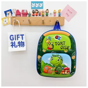 Mochila rígida de dibujos animados para niños bolsa escolar ligera para jardín de infantes