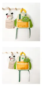 Zaino leggero colorblock per bambini borsa scuola asilo carino zainetto giornaliero