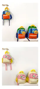 Zaino colorato per bambini con borsellino animale, borsa scolastica leggera in nylon per tutti.