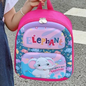 Lindo Dibujo Animado Animal Carcasa Rígida Mochila Escolar Ligera Bolsa de Jardín de Infancia Impermeable Bolsa de PVC Para Niños