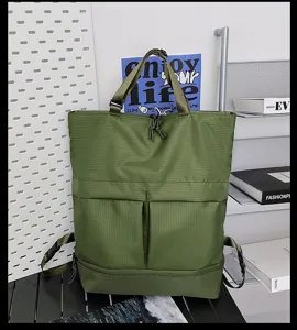 Grand sac à dos multifonctionnel grande capacité sac à main décontracté vue de détail.