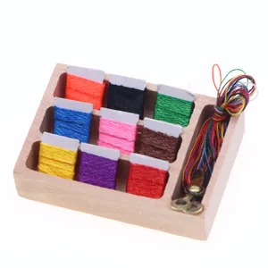 Poppenhuis miniatuur naaikist poppenhuis meubels scène naai rekwisieten model accessoires