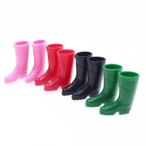 Dollhouse Miniature Rain Boots BJD Simulation Rainshoes OB11 Miniature Garden Silicone Shoes Cute Toy Doll Accessories