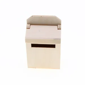 Boîte aux lettres miniature en bois pour maison de poupées échelle 1:12 accessoire de décoration