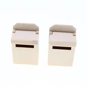 1:12 Maison de poupée miniature boîte aux lettres en bois micro accessoires décoratifs