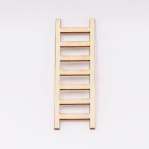Miniatura scala in legno casa delle bambole giardino pianta decoro foto dettaglio