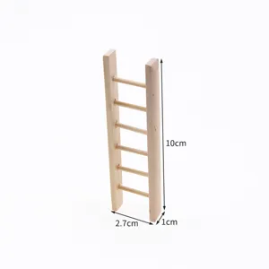 Mini échelle en bois pour maison de poupée 1:12 accessoire de photographie miniature.