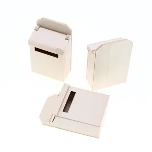 1:12 maison de poupée miniature boîte aux lettres en bois micro scène décoration accessoire