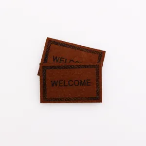 Miniature 1:12 maison de poupée paillasson marron non tissé bienvenue tapis micro paysage
