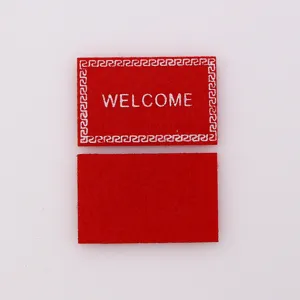 Tapis de bienvenue miniature pour maison de poupée 1:12 accessoire photo tapis rouge