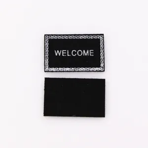 1:12 maison de poupée miniature paillasson de bienvenue mini tapis en tissu non tissé