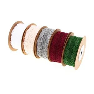 Polyester Umweltfreundliche Unelastische Spitzenborte Band Für Puppenschleier Brautkleid Und Blumenverpackungsmaterialien