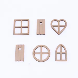 Pezzi in legno cavi in miniatura per casa delle bambole e bellissimi oggetti di scena.