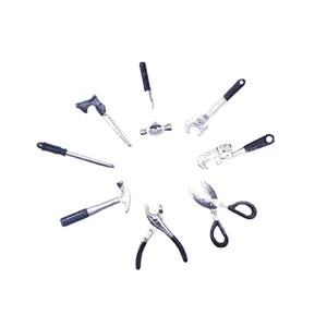 Dollhouse miniature alloy tool set 8 pieces doll house repair tools model decor accessories