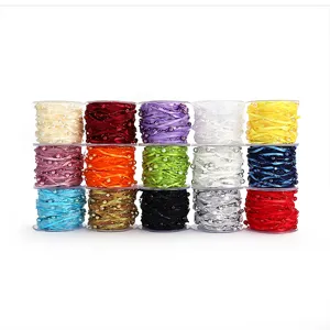 15 Colors 10M Roll Handmade Pearl Organza Ribbon Gift Flower Packaging DIY Decorative Tape