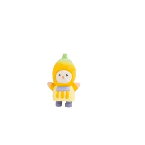 Wooden cartoon fruit figurine desktop ornament cute basswood handcrafted cute gift item